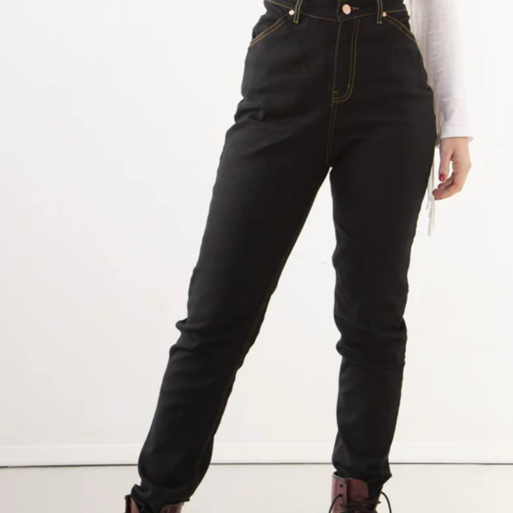 Lady K Loves Hug Me Baby High-Waisted Jeans Black M